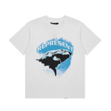 REPRESENT Doberman print washed distressed short-sleeve European and American men's summer heavy-duty trendy brand T-shirt wholesale