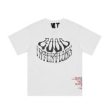 Cross-border supply: Trendy brand LONE Sakura short-sleeve T-shirt with sketch embroidery, lip print, and graffiti print