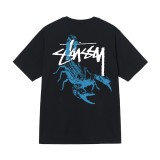 6STU New T-Shirt for Men and Women, Short Sleeve T-Shirt with Cow Print, Loose Fit, 230g, Summer Tee