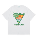 Cross-border Casablanca summer new style Casablanca LOGO printed unisex loose short-sleeve T-shirt trendy