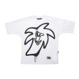 Cross-border foreign trade pa angel European and American trendy brand large logo letter high street unisex couple loose short-sleeve T-shirt ins