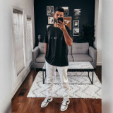 ss FOG ESSENTIALS American fashion brand loose high street embossed casual short-sleeve T-shirt for both men and women