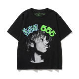 New Summer Spider Web Foam Print European and American Street Fashion Casual Loose Unisex Pullover Short Sleeve T-Shirt