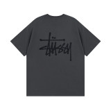 Original brand spring/summer new trendy brand STU classic cruiser print letter unisex short-sleeve shirt available for dropshipping