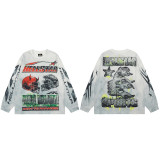 HELLSTAR Mesh Patchwork Long Sleeve Hell Star Base Shirt
