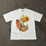 American high street niche fashion brand summer new skull figure basketball print retro loose round neck short sleeve T-shirt