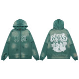 25ss Cross-Border Foreign Trade Lost Intricacy American Los Angeles Trendy Brand Rhinestone Cardigan Hoodie Set for Men