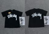 New cross-border men's and women's short-sleeve T-shirts, summer men's loose 230g heavy silk screen printed T-shirts