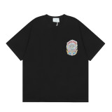 Cross-border Casablanca summer new style Casablanca LOGO printed unisex loose short-sleeve T-shirt trendy