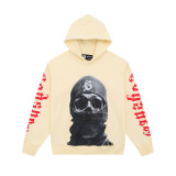 25ss Autumn/Winter GD European and American Fashion Brand Vintage Washed Distressed Printed Zipper Hoodie Loose Sweatshirt for Men