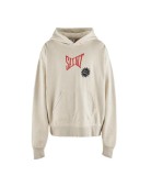 American retro SAINT MICHAEL ICON trendy brand distressed portrait hoodie for men and women, casual sweatshirt