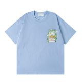 Cross-border summer new trendy Casablanca short-sleeve letter logo printed unisex T-shirt