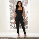 J26JP025 European and American Spring New Fashion Slim Fit Elegant Polka Dot Jumpsuit