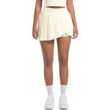 New cross-border European and American tennis skirt, pleated skirt, yoga fitness short skirt, anti-exposure quick-dry half-skirt, yoga wear