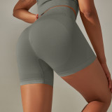 Cross-border seamless peach back five-piece set: solid color high-waisted tight-fitting jacquard backless bra, tank top, and yoga pants set