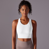 Fixed cup integrated sports vest, figure-enhancing sports bra, slimming and beautiful back fitness yoga wear for women