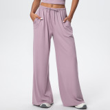 New cross-border solid color brushed breathable tight-fitting high-elastic yoga outfit set for sports, running, fitness, and yoga - three-piece set