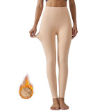 Cross-border extra-large size thickened pearl velvet leggings 300g, popular autumn and winter high-elasticity warm outerwear one-piece pants