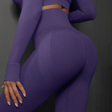 Cross-Border Seamless Smiley Face High Waist Tight Yoga Clothes Peach Hips Training Yoga Pants Sports Running Fitness Pants for Women