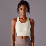 Fixed cup integrated sports vest, figure-enhancing sports bra, slimming and beautiful back fitness yoga wear for women