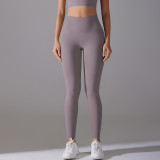 New style no-underwear required, no awkward lines, high-waisted, tight-fitting, naked-feel, nine-point pants for sports, running, fitness, and high-elasticity yoga pants