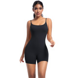 New European and American cross-border nude-feel yoga camisole jumpsuit for dance, running, fitness, and sports