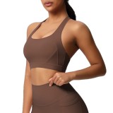 New cross-border yoga fleece vest sports bra, shockproof high-intensity Pilates running fitness yoga wear