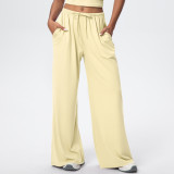 New cross-border solid color brushed breathable tight-fitting high-elastic yoga outfit set for sports, running, fitness, and yoga - three-piece set