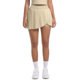 New cross-border European and American tennis skirt, pleated skirt, yoga fitness short skirt, anti-exposure quick-dry half-skirt, yoga wear