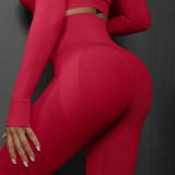 Cross-Border Seamless Smiley Face High Waist Tight Yoga Clothes Peach Hips Training Yoga Pants Sports Running Fitness Pants for Women