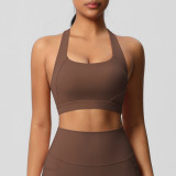 New cross-border yoga fleece vest sports bra, shockproof high-intensity Pilates running fitness yoga wear