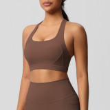 New cross-border yoga fleece vest sports bra, shockproof high-intensity Pilates running fitness yoga wear