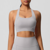 New cross-border yoga fleece vest sports bra, shockproof high-intensity Pilates running fitness yoga wear
