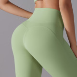 New style no-underwear required, no awkward lines, high-waisted, tight-fitting, naked-feel, nine-point pants for sports, running, fitness, and high-elasticity yoga pants