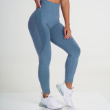 European and American internet celebrity seamless knitted crescent-shaped butt-lifting moisture-wicking yoga pants, sports fitness pants, sexy butt-enhancing women's pants