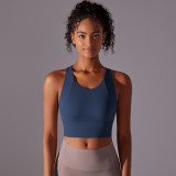 Fixed cup integrated sports vest, figure-enhancing sports bra, slimming and beautiful back fitness yoga wear for women