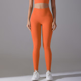 New style no-underwear required, no awkward lines, high-waisted, tight-fitting, naked-feel, nine-point pants for sports, running, fitness, and high-elasticity yoga pants