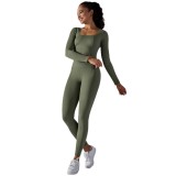 European and American seamless knitted golf polka dot jacquard high-waisted butt-lifting tight yoga pants running fitness outfit for women