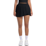 New cross-border European and American tennis skirt, pleated skirt, yoga fitness short skirt, anti-exposure quick-dry half-skirt, yoga wear
