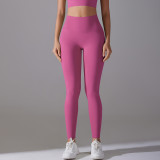 New style no-underwear required, no awkward lines, high-waisted, tight-fitting, naked-feel, nine-point pants for sports, running, fitness, and high-elasticity yoga pants