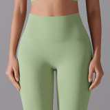 New style no-underwear required, no awkward lines, high-waisted, tight-fitting, naked-feel, nine-point pants for sports, running, fitness, and high-elasticity yoga pants