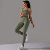 European and American seamless knitted golf polka dot jacquard high-waisted butt-lifting tight yoga pants running fitness outfit for women