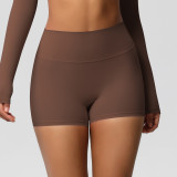 In-stock cross-border double-sided brushed tight-fitting breathable solid color training yoga wear eight-piece set for women's sports, running, and fitness