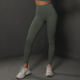 Cross-Border Seamless Smiley Face High Waist Tight Yoga Clothes Peach Hips Training Yoga Pants Sports Running Fitness Pants for Women