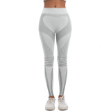 New cross-border seamless knitted tight-fitting high-elastic breathable ski pants with high waist for sports, running, fitness, and yoga