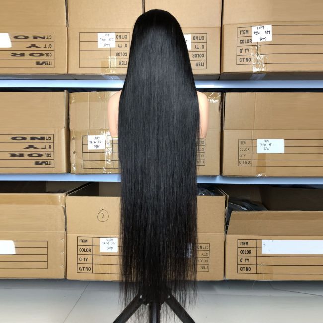 40inch Real Hair Wigs - Direct Sales from the Manufacturer, Extra-Long Headpieces, Cross-Border Exclusive Sale of Extra-Long Real Human Hair Wigs
