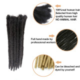 Realistic short hair wig 0.6cm handmade dreadlocks cosplay black braids reggae Dreadlocs