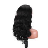 Xuchang wig curly hair 13*4 elastic curly front lace human hair European and American cross-border long curly hair hot-selling cross-border product
