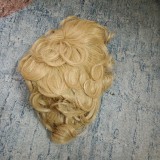 100% Human Hair Short Cut Curly Wig Afro Bob Full Human Hair