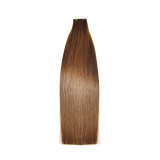 Wholesale in-stock PU real hair tape-in extensions for women, seamless hair extensions, tape-in hair extensions, wig pieces